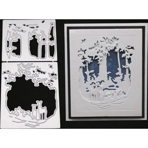 Deer Metal Cutting Dies Stencil DIY Scrapbooking Album Stamp Paper Card Embossing Craft Decor