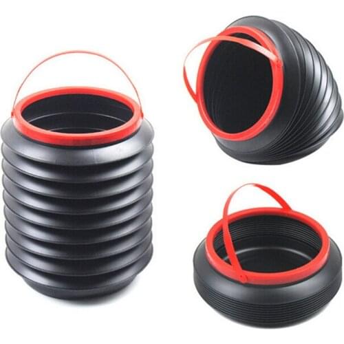 4L Outdoor Collapsible Foldable Water Bags Car Folding Trash Portable Garbage Plastic Bucket Storage Box Container Carrier Bag