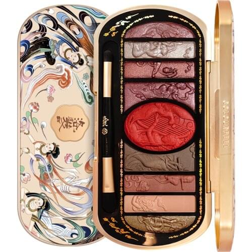 CX Luo Huang Ji Flying Sky Dance Eye Shadow Plate 2021 New Pearl Waterproof Glitter