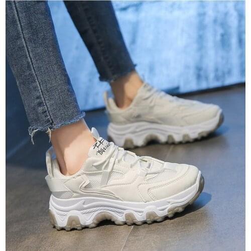 Casual Shoes Women Chunky Sneakers Fashion Dad Shoes For Women Spring Autumn White Black Shoes Chunky Sneaker Vulcanize Shoes