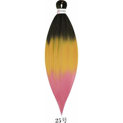 Prettyplus Synthetic Easy Jumbo Braids Bundles Hair Ombre Braiding Hair 20"/26" Crochet Hair Extensions For Women In Wholesale