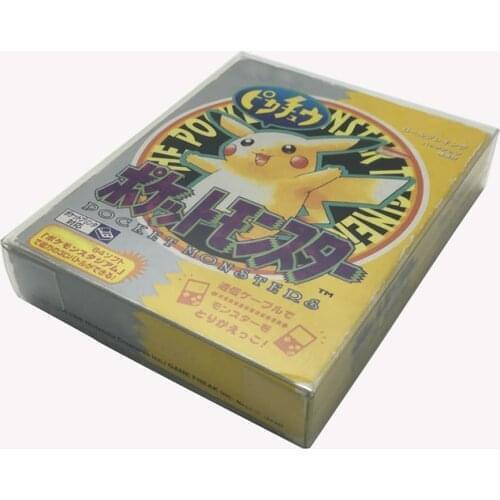 10 PCS Transparent Game Card Case display Box Protector For G-B/G-B-C Storage Box Case for Gameboy Color for Pokemon JP Edition