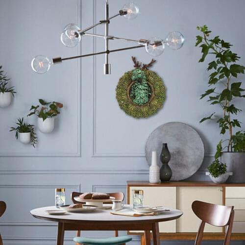 Realistic 3D Dragon Wall Sculpture Living Room Handcraft Collectible Figurines Statue Background Resin Crafts Taxidermy Accent