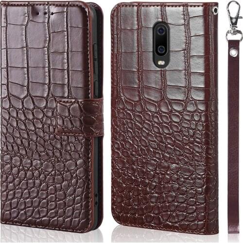 Luxury Crocodile Leather Magnetic Flip Wallet Case For OnePlus 6 Oneplus 6T Stand Card Slot Phone Case for One Plus 6 1+6 cover