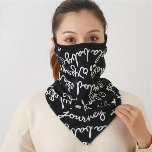 2020 Design Face Scarf Women Print Neck Ring Scarves Winter Warm Foulard Bandana Female Print Infinite Magic Unisex Scarfs