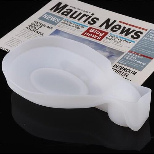 Spoon Silicone Mould Utensil Tray Holder Mold Spoon Holder Epoxy Resin Mold Jewelry Display Tool Plate Casting Tools Homedecor