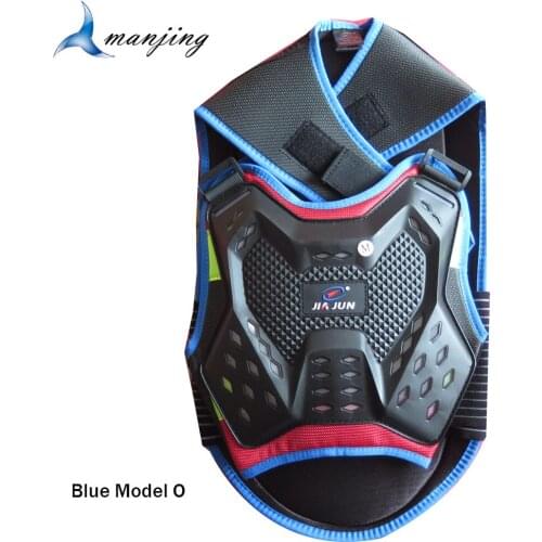 Blue 4-15 Years Child Youth Motorcycle Scooter Roller Skating Skiing Body Armor Waistcoat Vest Suits Knee Elbow protector