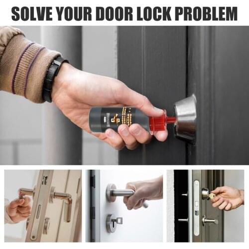 60ml Padlock Cylinder Lubricant Non Toxic Graphite Powder Lubricant Gate Maintainence Lock Lubricant Locksmith Supplies