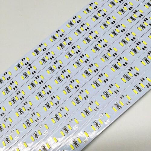 SMD 4014 led strip 100cm*100pcs led Bar Double Row LED 4014 Hard Strip Light 144 LEDS White/cool white 12V