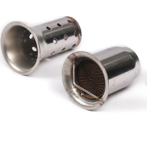 Universal Motorcycle Exhaust DB Killer 51mm 60mm Inlet Muffler Silencer Noise Sound Eliminator For YAMAHA HONDA SUZUKI