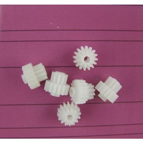 0.5 molded plastic gears 16102B 16T10-2B double gear reduction gear DIY model remote control toy accessories