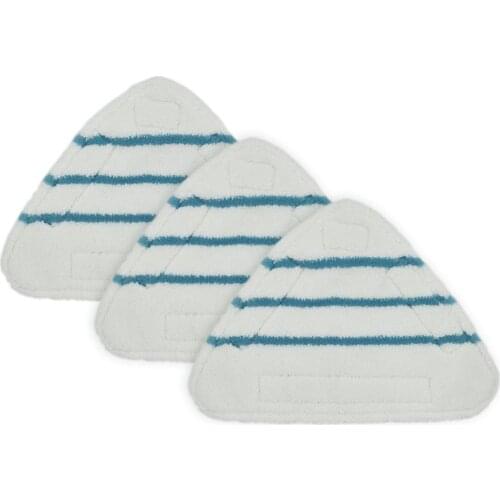 2 Pcs Steam Mop Replacement Pads Triangle Washable Cloth Cleaning Floor Microfiber Mop Head Pad Steam Mop Fittings Accessories