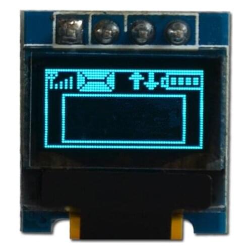 0.49 inch 4PIN Blue OLED Screen Module SSD1306 Drive IC 64*32 QT1306P24 Cable IIC Interface
