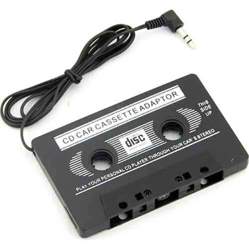 3.5mm Universal Car Audio to Cassette Adapter Audio Stereo Cassette Tape Adapter for MP3 Player Phone BLACK 100pcs/lot