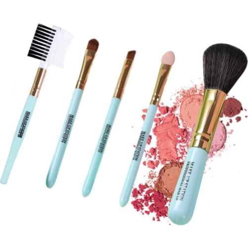 5pcs Makeup Brushes Set Eyeshadow Eyeliner Eyebrow Foundation Lip Highlight Make up Brush Set Cosmetic brochas maquillaje