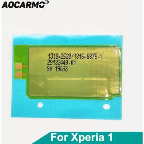 Aocarmo NFC Sensor Antenna Induction Coil NFC Module Flex Cable For Sony Xperia 1 / XZ4 J9110 X1 Repair Replacement