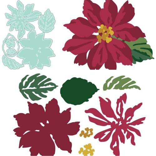 Flowers and leaves Metal Cutting Dies Scrapbook Diary Decoration Stencil Embossing Template DIY Greeting Card Handmade 2021 NEW