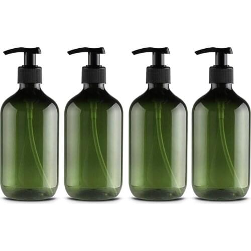 4Pcs Soap Dispenser Bottles Refillable Plastic Cosmetic Bathroom Storage Cosmetics Shampoo Body Wash Lotion Bottle Travel Tools