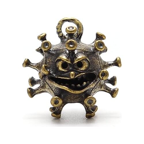 EDC New Design Brass Paracord Pendant DIY Knife Beads Keychain Accessories Bag Pendant