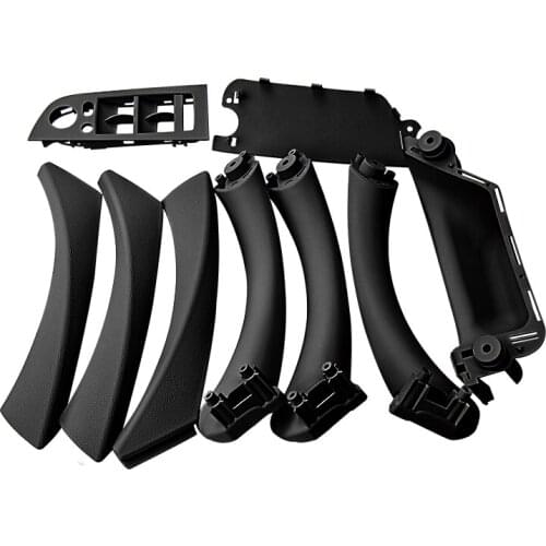 Interior Inner Door Handle Panel Kit For BMW E90 E91 3 Series 2004-2012 Sedan Pull Trim Cover Car Accessories