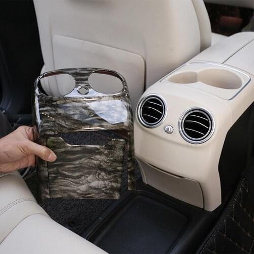 2pcs Marbling Color ABS Plastic Rear Air Conditioning Vent Cover Trim for Mercedes Benz E Class W213 2016-2019 Model Accessories