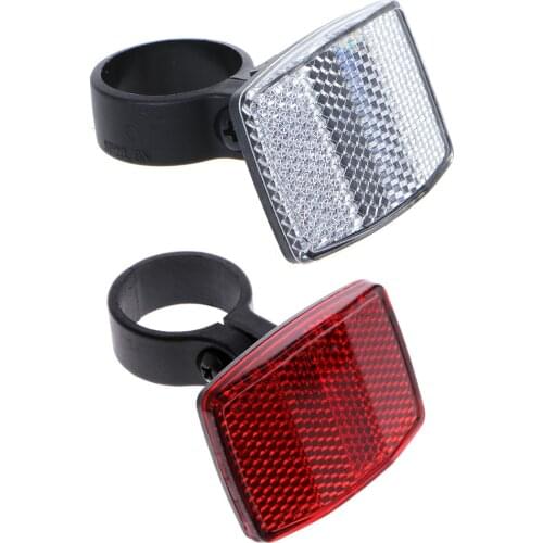 Bicycle Bike Handlebar Reflector Reflective Front Rear Warning Light Safety Lens Bike Reflectors Bicycle Safety Reflectors