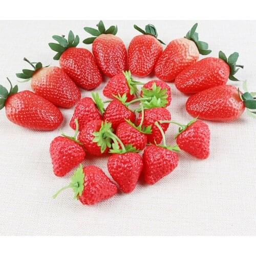 Artificial Fruits PVC Strawberry Food Food Cabinet Home Model Room Decoration Decoration Childrens Room Decoration