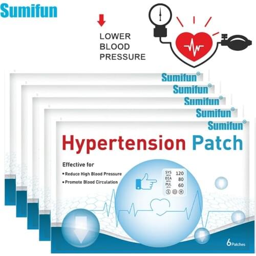 Sumifun 18/36/60pc Hypertension Patch Control High Blood Pressure Plaster Reduce Blood Vessel Herbal Medical Plaster Health Care