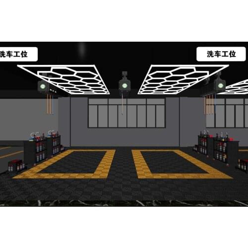 On Sales Hexagon Ceiling Detailing Light for The Hexagon Garage Lighting