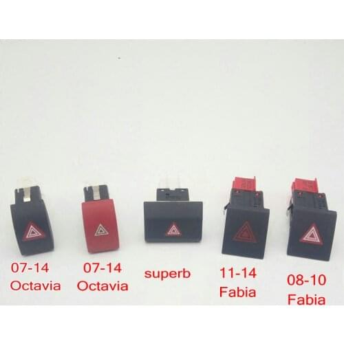 Apply to SKD Octavia Fabia superb pie Double flash switch Emergency light switch 5J0 953 235