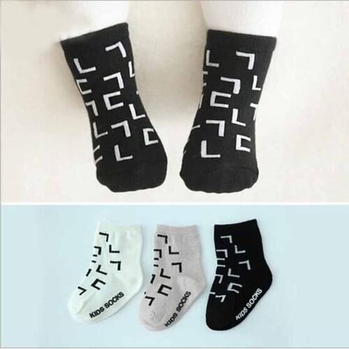 Promo baby girls boys socks wholesale unisex Non slip baby socks infant socks 0-4y baby cotton toy brick print socks
