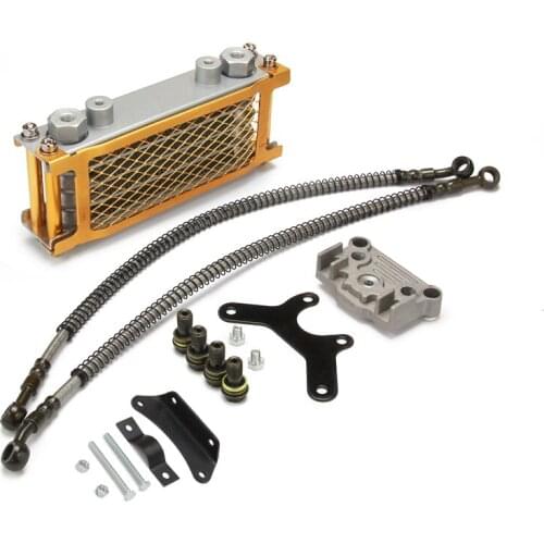 Blue Oil Cooling Cooler Radiator For 125 140CC Motorcycle Chineses Made Pit Dirt Bike ATV Kayo Apollo Bosuer Xmotos Enduro