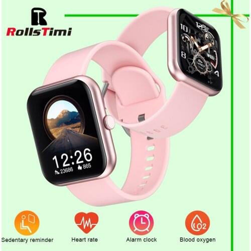 Rollstimi 2021 new bluetooth smart watch mens and womens heart rate monitor fitness sports watch activity fashion smart watch