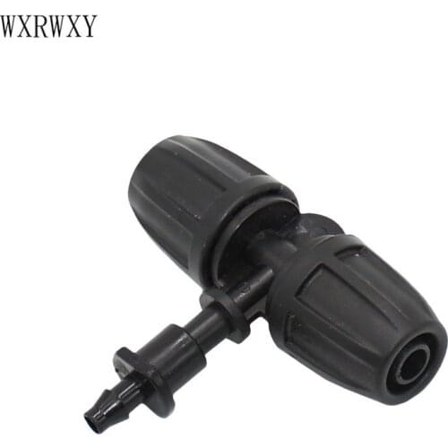 Garden irrigation tee 8/11 to the 4/7 hose barb connector garden hose tee water splitter 3/8" to 1/4" adapter 3pcs