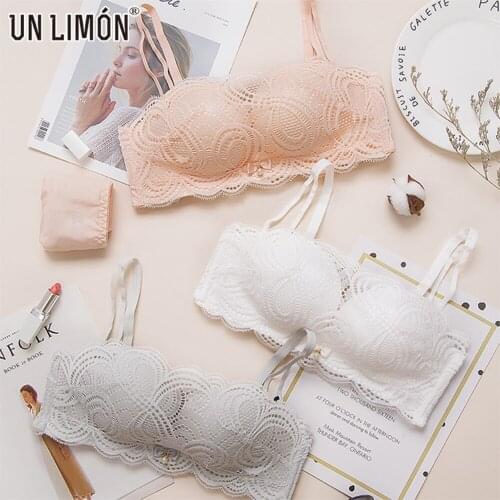 UNLIMON Women Lingerie Summer Bandeau Wireless Bra