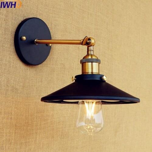 IWHD Edison Retro Vintage Wall Lights For Home Lighting LED Stair Light Loft Industrial Wall Lamp Sconce Apliques Pared