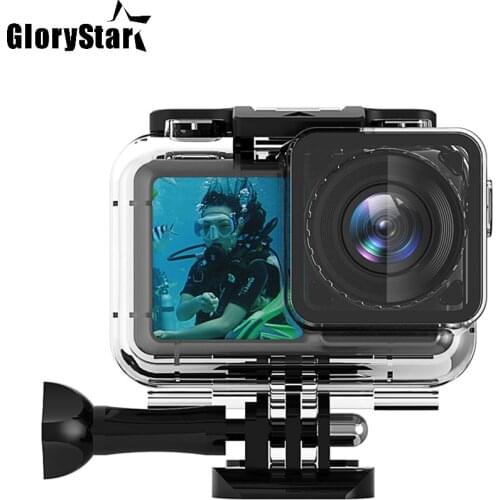 Waterproof Housing Case For Dji Osmo Action Camera Accessories Osmo Action Sports Camera Diving Protective Cover Shell Box