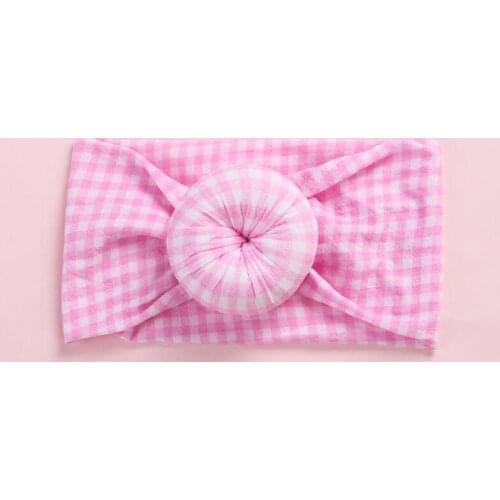 1pcs Donut Wide Nylon Hairbands Newborn Baby Girls Flowers Prints Bows Nylon Headbands Infants Girls Hairwear Turban Headwraps