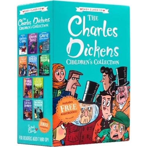 10 Books/Set The Charles Dickens ChildrenS Books 7-10 Year-Old Teenagers Literature Extracurricular Reading English Books