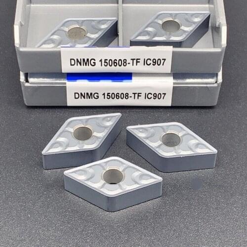 10pcs Turning tools DNMG150608-TF IC907 / DNMG150608-TF IC908 cnc tool parts carbide turning inserts Lathe tools