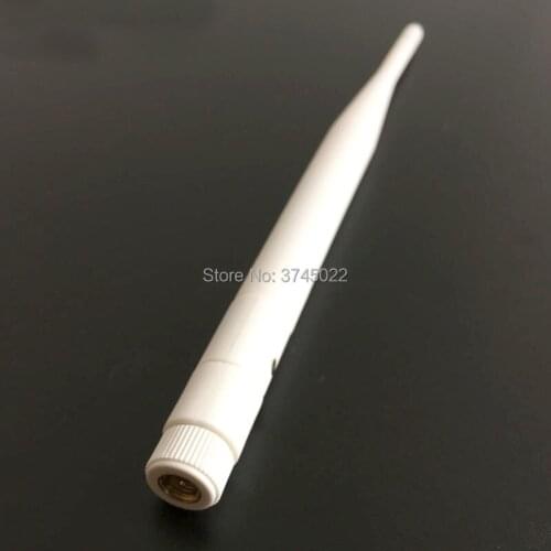 10pcs Wifi Antenna 2.4Ghz 5dbi With Sma Male Plug 19.5cm White for Wireless Router