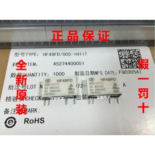 2pcs/lot HF49FD-024-1H11T Relay HF49FD-024-1H11T 4 PIN Normally Open