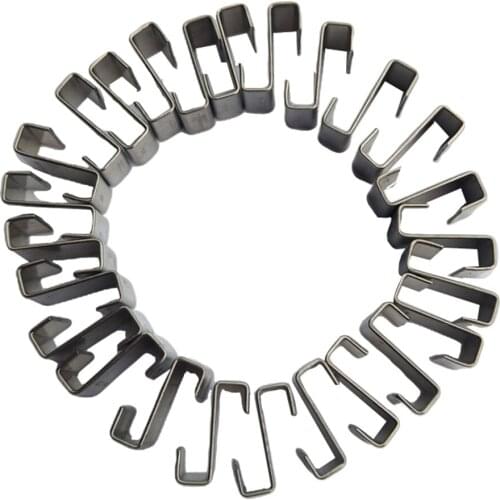 25 Pack Greenhouse Glass Pane Fixing Clips, Greenhouse Glazing Z Overlap Clips Silver