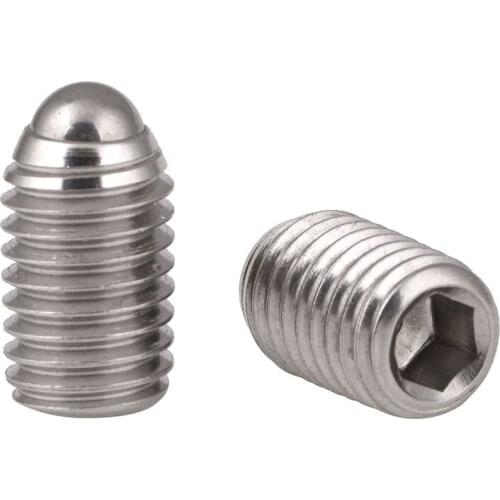 304stainless steel ball positioning bead wavelet screw steel ball fastening spring ball head plunger M3-M10 10PCS