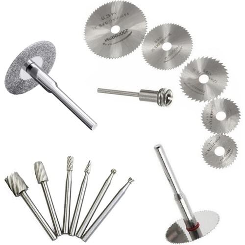 Aladdin Shop 16LI Set Wood Engraving Tip Mini Saw Wood Cutter Diamond Disc Set