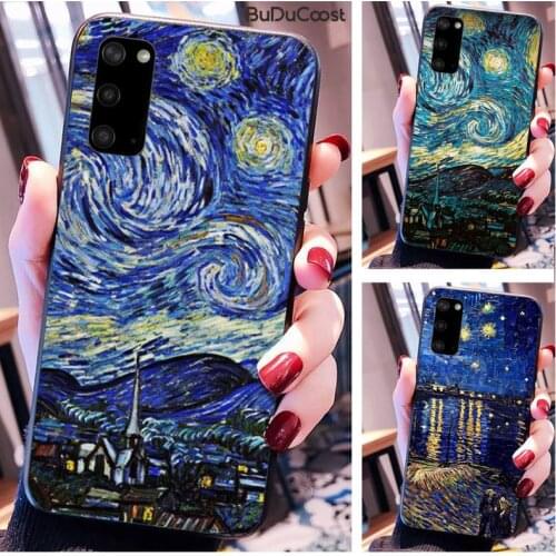 Diseny Van Gogh Starry sky art Phone Case For For Samsung Galaxy A10 A20 A30 A40 A50 70 A10S 20S A2 Core C8 A30S A50S A31