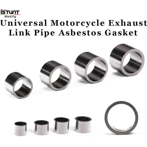 Motorcycle Exhaust Muffler Pipe Escape Link Pipe Crush Gasket Universal 45mm 50mm 38mm 32mm O-ring Link Pipe Asbestos Gasket