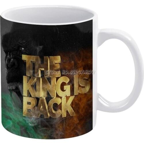 The King Is Irish Gorilla Coffee Mugs Ceramic Personalized Mugs 11 Oz White Mug Tea Milk Cup Drinkware Travel Mug King Crown Fig