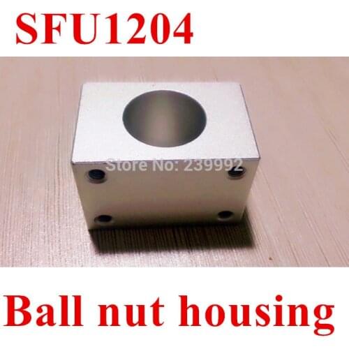 SFU1204 Ballscrew Nut Housing Aluminium Mounting Bracket For CNC Ballscrew Ballnut 22 or 24mm