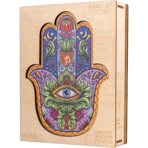 Colorful Wooden Puzzles For Adults Children Educational Toys 3D Wooden Puzzle Games Gifts DIY Wood Crafts Puzzle Home Decoration